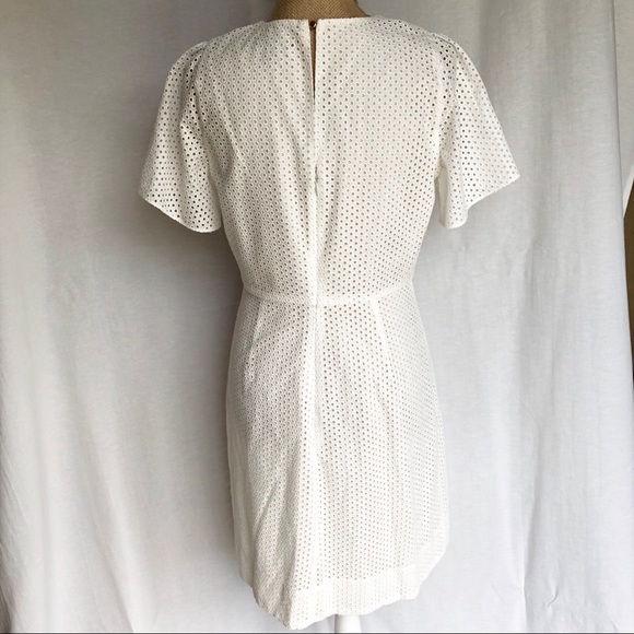 🎉HP🎉 J. Crew Flutter Sleeve Eyelet Dress - Picture 3 of 7